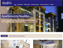 Tablet Screenshot of apartamenty-nautilus.pl